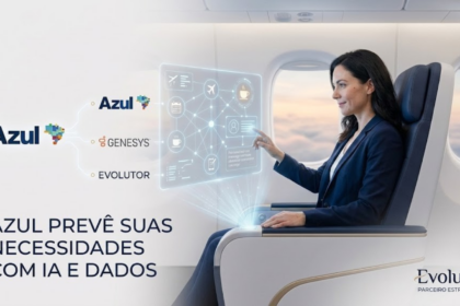 Avião da Azul Linhas Aéreas voando ou passageiro utilizando o aplicativo de viagem no celular em um aeroporto.